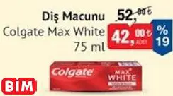 COLGATE MAX WHİTE DİŞ MACUNU COLGATE MAX WHİTE DİŞ MACUNU
